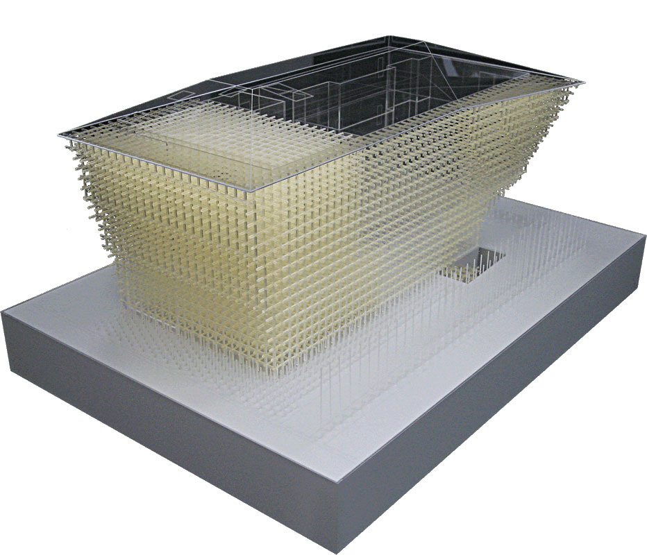 GC プロソミュージアム・リサーチセンター模型 隈研吾建築都市設計事務所様