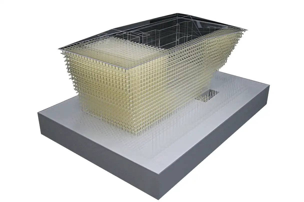 GC プロソミュージアム・リサーチセンター コンセプト模型 展示模型 隈研吾建築都市設計事務所