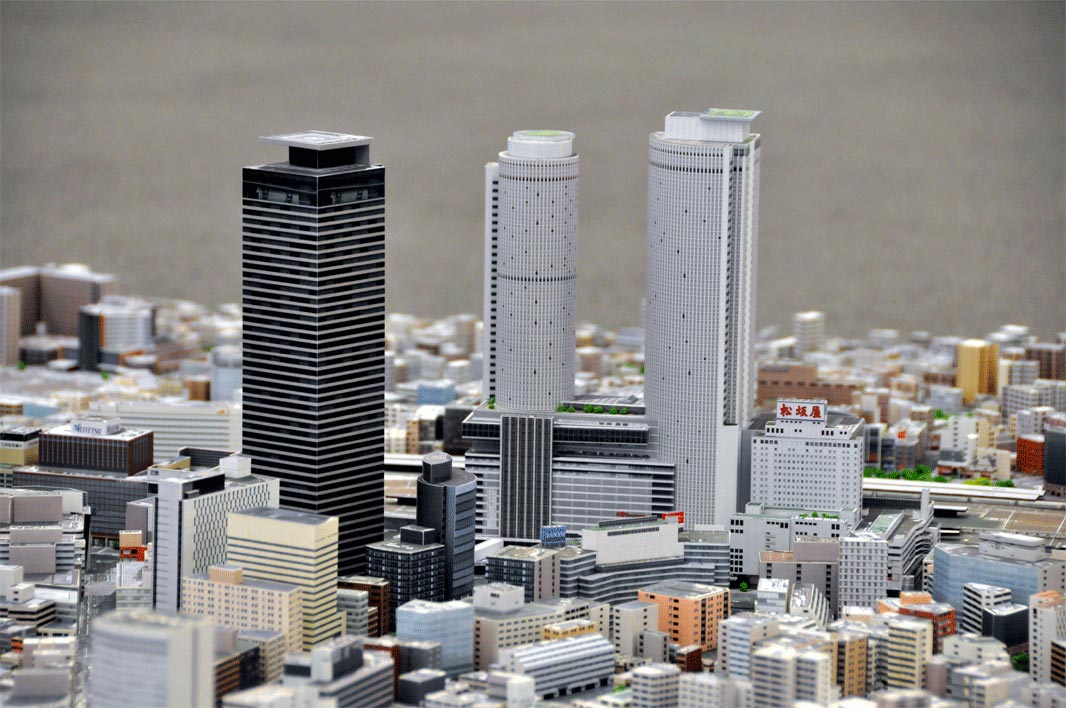 名古屋市都市センター 名古屋都心部模型（1/1000） 森ビル株式会社様