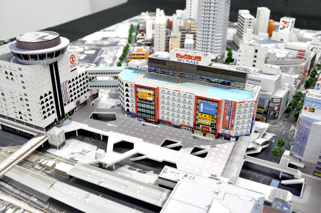 柏駅東口周辺 都市計画模型（1/500） 森ビル株式会社様