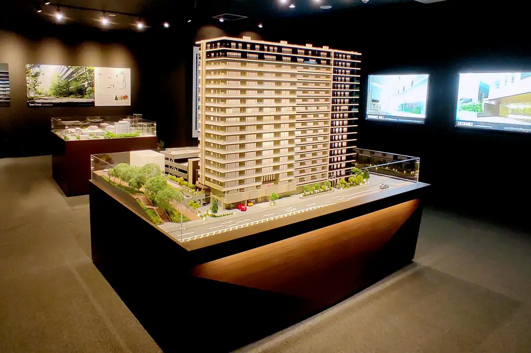 レ・ジェイドつくば Station Front マンション模型 株式会社日本エスコン